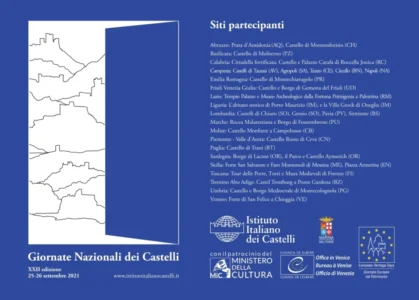 2021-GNC-Locandina-Siti-Partecipanti Giornate Nazionali dei Castelli 2021 – secondo comunicato stampa e programma