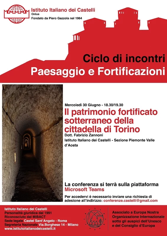 Paesaggio e Fortificazioni: “Il patrimonio fortificato sotterraneo della cittadella di Torino”