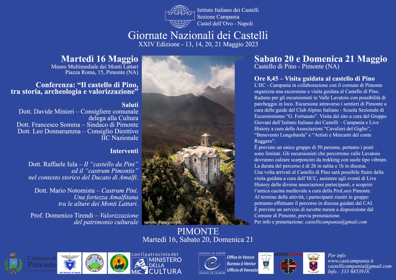 Giornate Nazionali dei Castelli 2023 – Pimonte (NA)