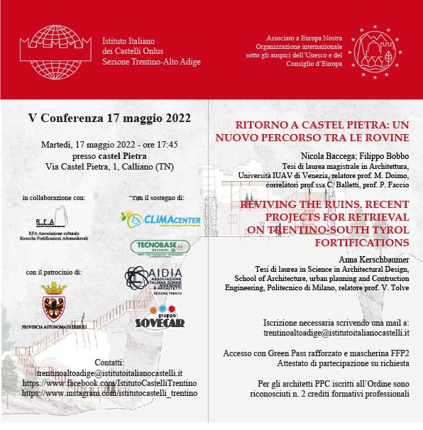 Sezione Trentino Alto Adige: RITORNO A CASTEL PIETRA: UN NUOVO PERCORSO TRA LE ROVINE