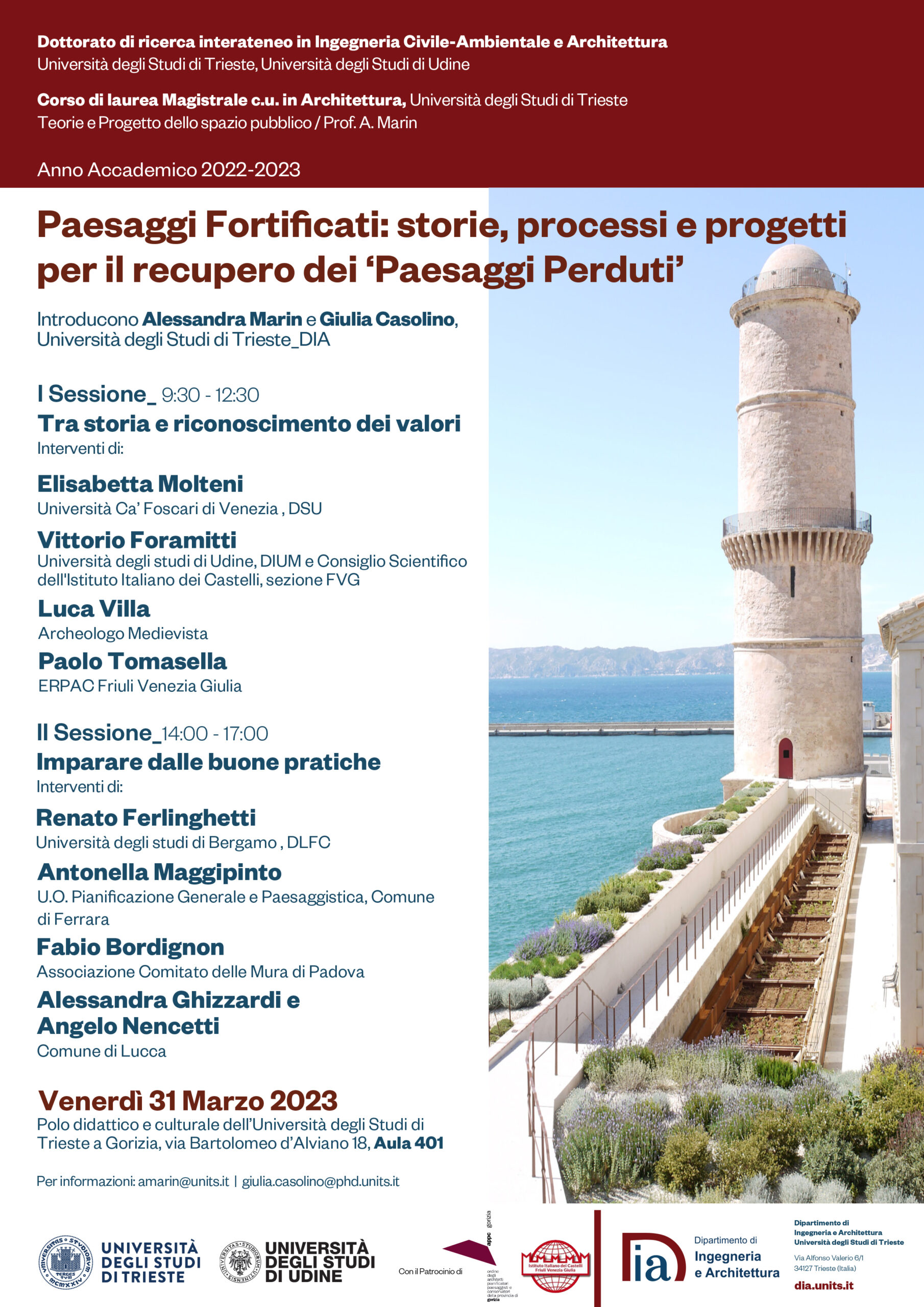 Paesaggi Fortificati: storie, processi e progetti per il recupero dei ‘Paesaggi Perduti’