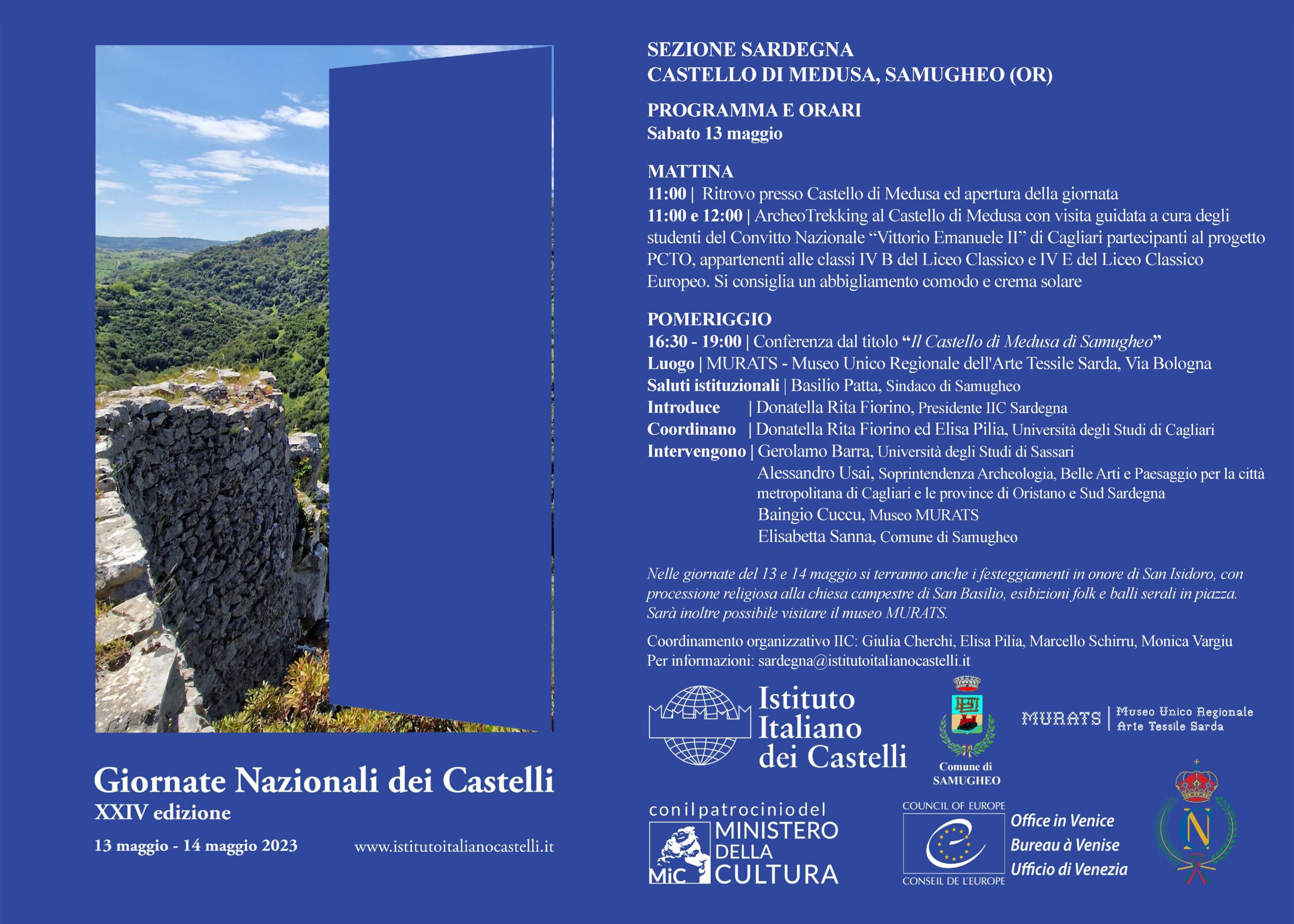 GIORNATE NAZIONALI DEI CASTELLI 2023- CASTELLO DI MEDUSA A SAMUGHEO (OR)