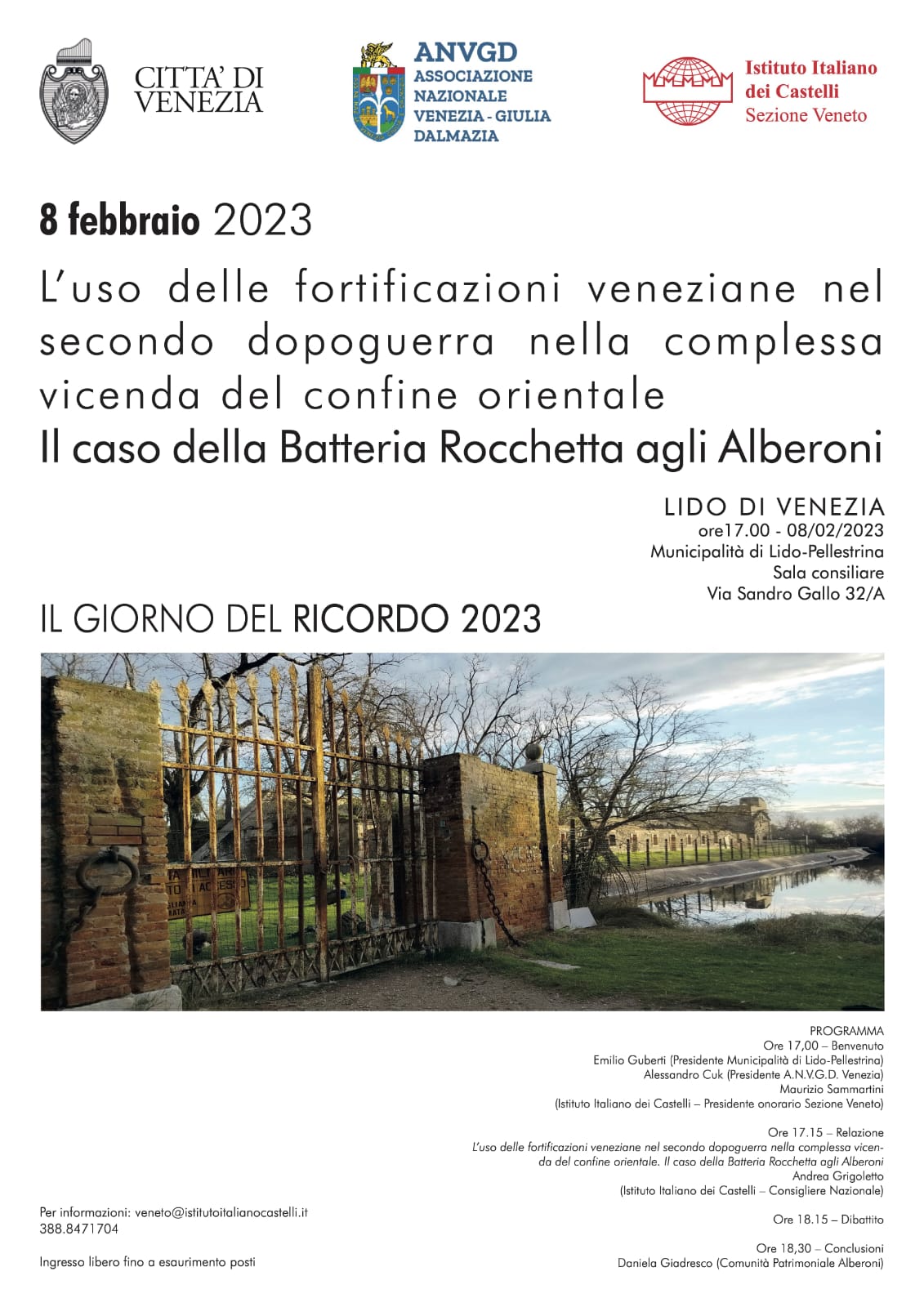 L’uso delle fortificazioni veneziane nel secondo dopoguerra nella complessa vicenda del confine orientale. Il caso della Batteria Rocchetta agli Alberoni