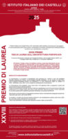 XXVIII PREMIO TESI DI LAUREA SULL’ARCHITETTURA FORTIFICATA 2025