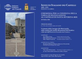 Targa di Riconoscimento al Castello di Santa Severina KR
